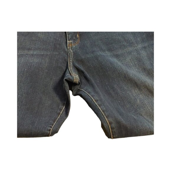 Lee Slimming Fit Cropped Jeans Women's Size 14 Medium Dark Wash Mid Rise Stretch - Picture 3 of 9